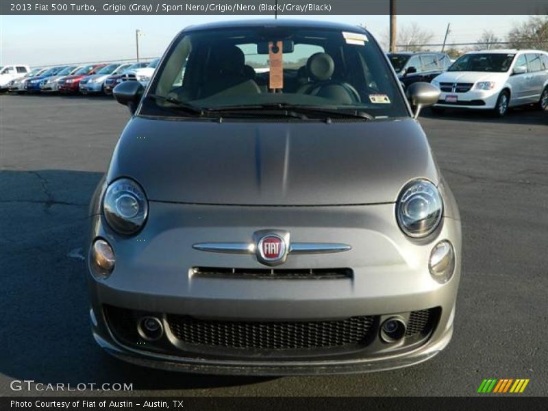 Grigio (Gray) / Sport Nero/Grigio/Nero (Black/Gray/Black) 2013 Fiat 500 Turbo