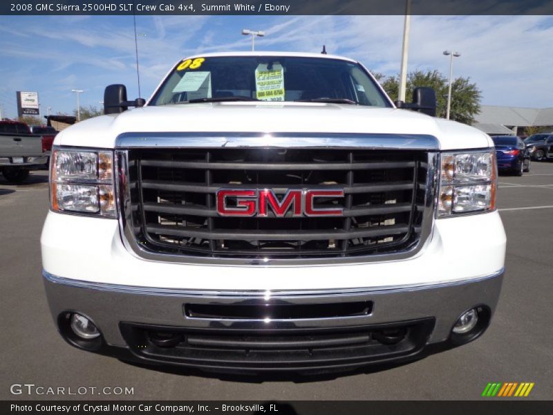 Summit White / Ebony 2008 GMC Sierra 2500HD SLT Crew Cab 4x4