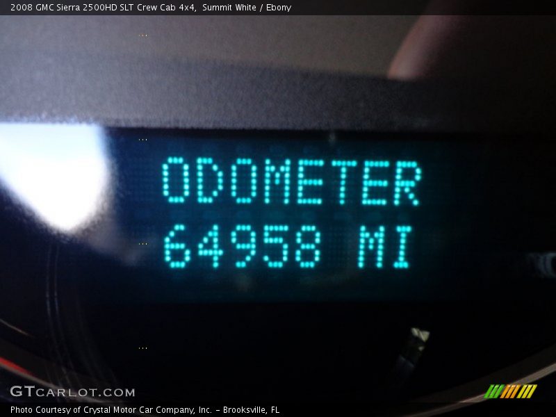 Summit White / Ebony 2008 GMC Sierra 2500HD SLT Crew Cab 4x4
