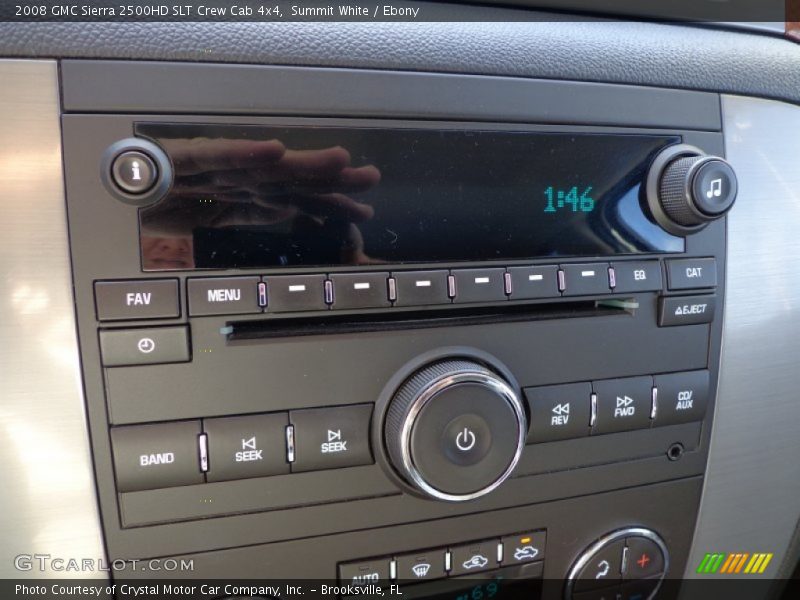 Summit White / Ebony 2008 GMC Sierra 2500HD SLT Crew Cab 4x4