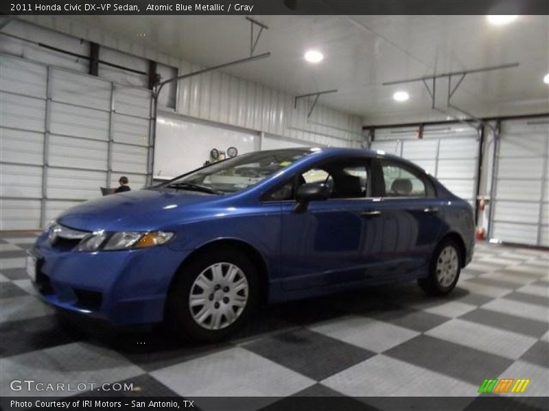 Atomic Blue Metallic / Gray 2011 Honda Civic DX-VP Sedan