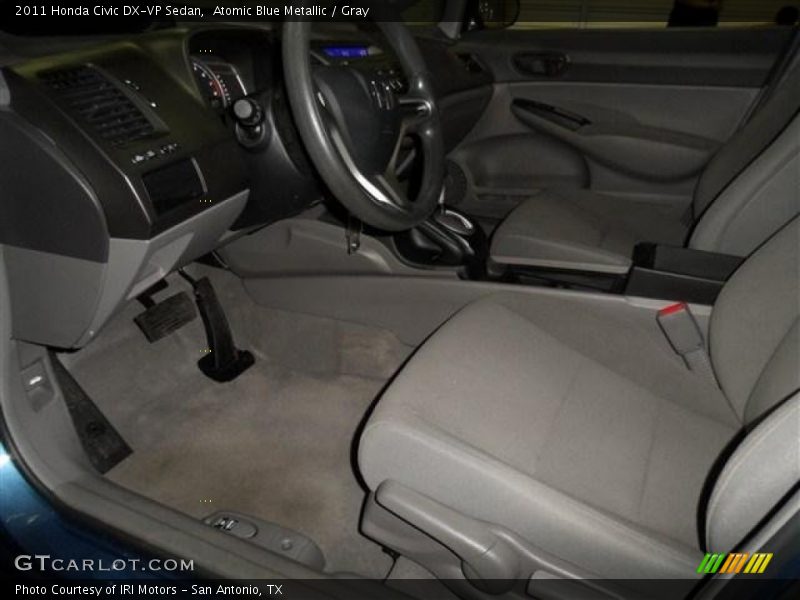 Atomic Blue Metallic / Gray 2011 Honda Civic DX-VP Sedan