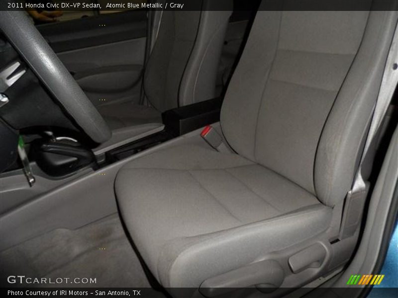 Atomic Blue Metallic / Gray 2011 Honda Civic DX-VP Sedan