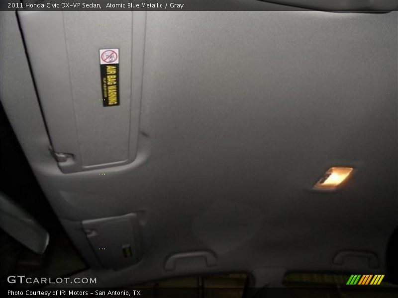 Atomic Blue Metallic / Gray 2011 Honda Civic DX-VP Sedan