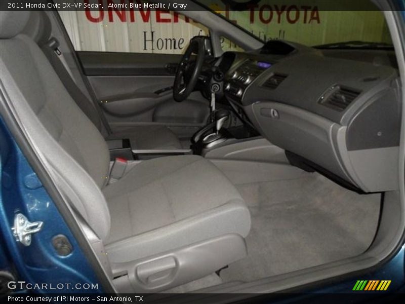 Atomic Blue Metallic / Gray 2011 Honda Civic DX-VP Sedan