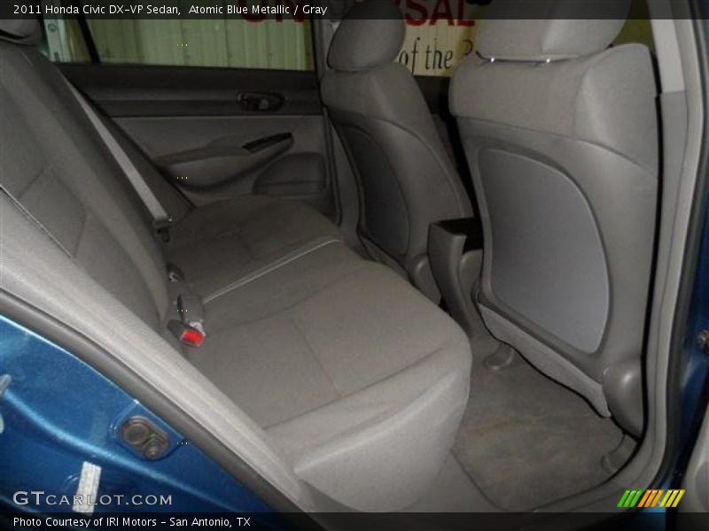 Atomic Blue Metallic / Gray 2011 Honda Civic DX-VP Sedan
