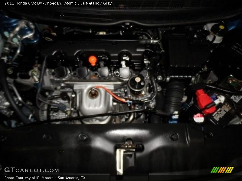 Atomic Blue Metallic / Gray 2011 Honda Civic DX-VP Sedan