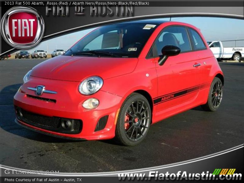 Rosso (Red) / Abarth Nero/Rosso/Nero (Black/Red/Black) 2013 Fiat 500 Abarth