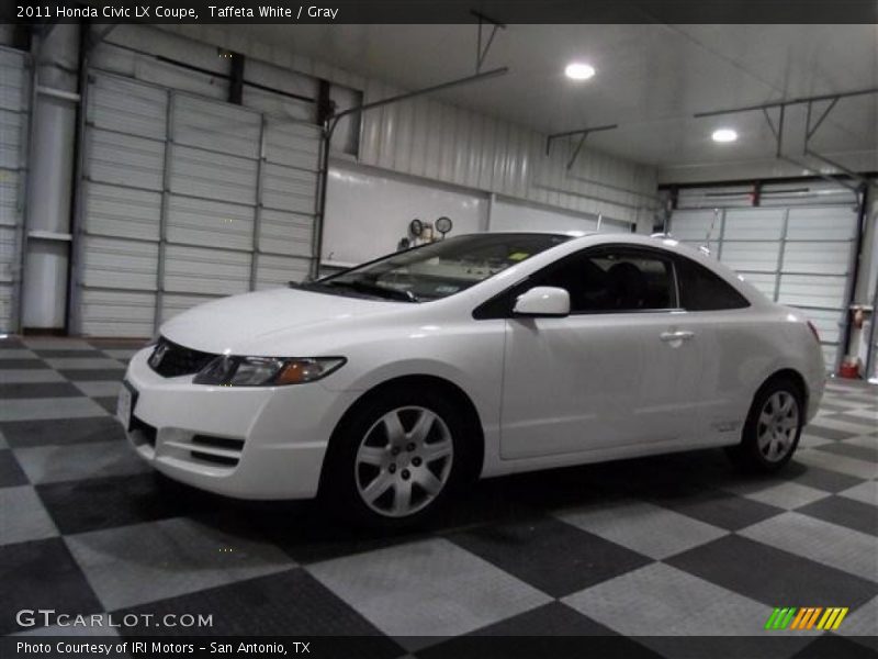 Taffeta White / Gray 2011 Honda Civic LX Coupe