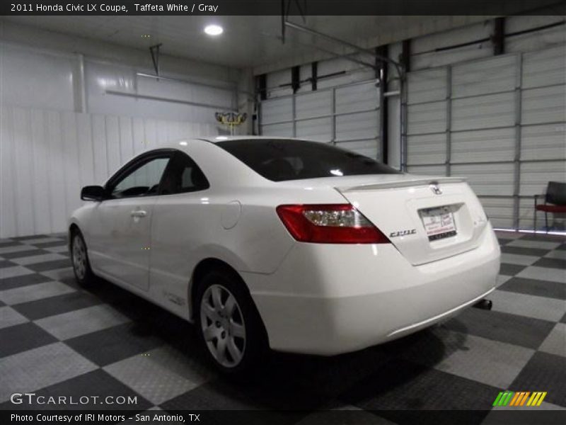 Taffeta White / Gray 2011 Honda Civic LX Coupe