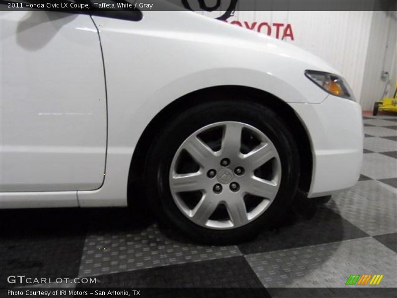 Taffeta White / Gray 2011 Honda Civic LX Coupe