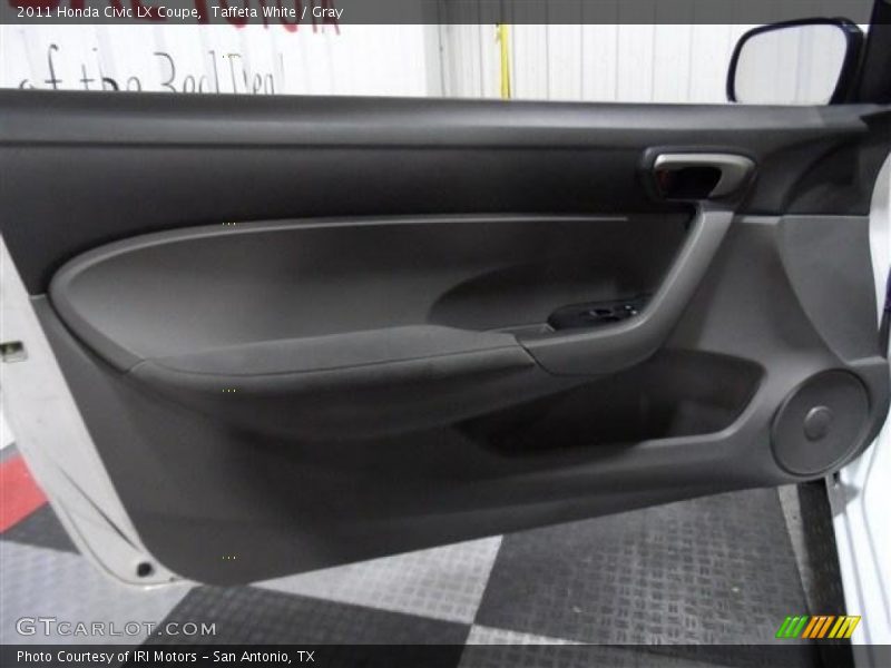 Taffeta White / Gray 2011 Honda Civic LX Coupe