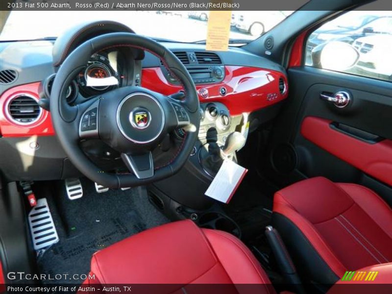 Abarth Nero/Rosso/Nero (Black/Red/Black) Interior - 2013 500 Abarth 