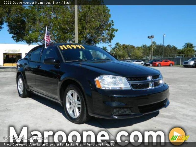 Black / Black 2011 Dodge Avenger Mainstreet