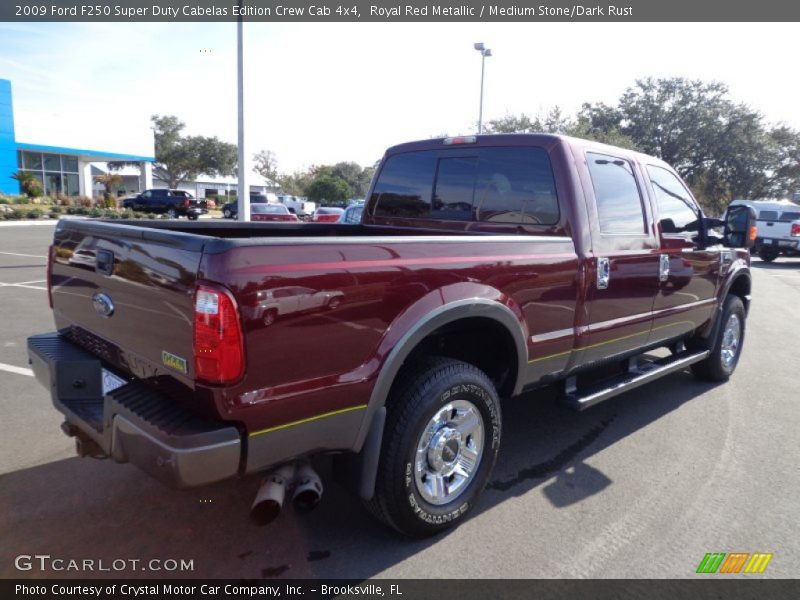 Royal Red Metallic / Medium Stone/Dark Rust 2009 Ford F250 Super Duty Cabelas Edition Crew Cab 4x4