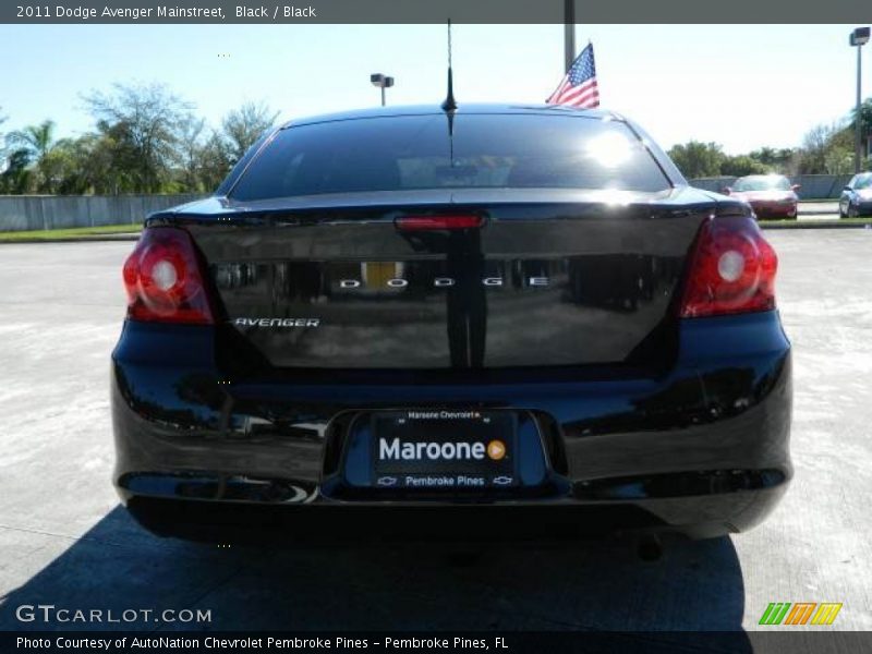 Black / Black 2011 Dodge Avenger Mainstreet
