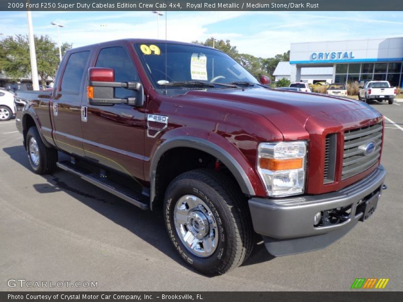 Front 3/4 View of 2009 F250 Super Duty Cabelas Edition Crew Cab 4x4