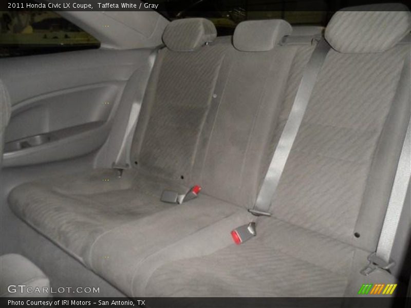 Taffeta White / Gray 2011 Honda Civic LX Coupe