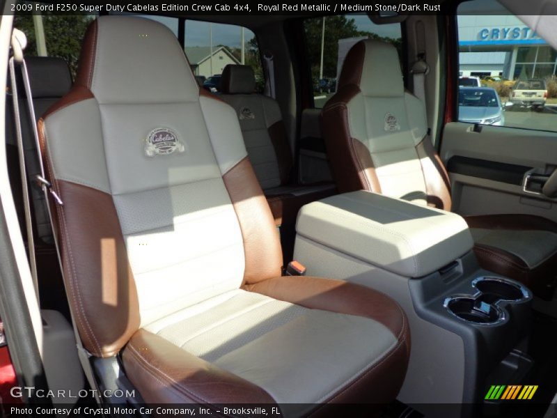  2009 F250 Super Duty Cabelas Edition Crew Cab 4x4 Medium Stone/Dark Rust Interior