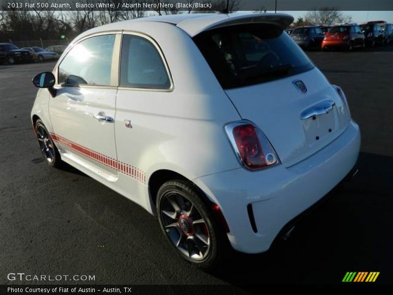 Bianco (White) / Abarth Nero/Nero (Black/Black) 2013 Fiat 500 Abarth