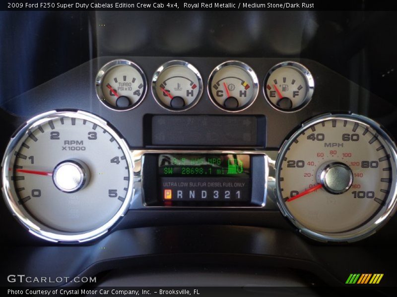  2009 F250 Super Duty Cabelas Edition Crew Cab 4x4 Cabelas Edition Crew Cab 4x4 Gauges