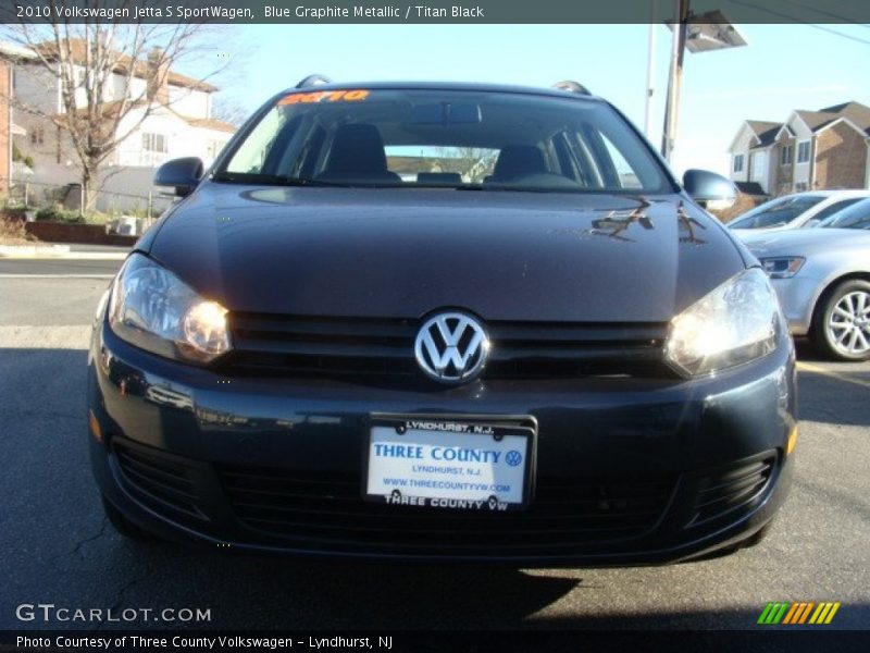 Blue Graphite Metallic / Titan Black 2010 Volkswagen Jetta S SportWagen