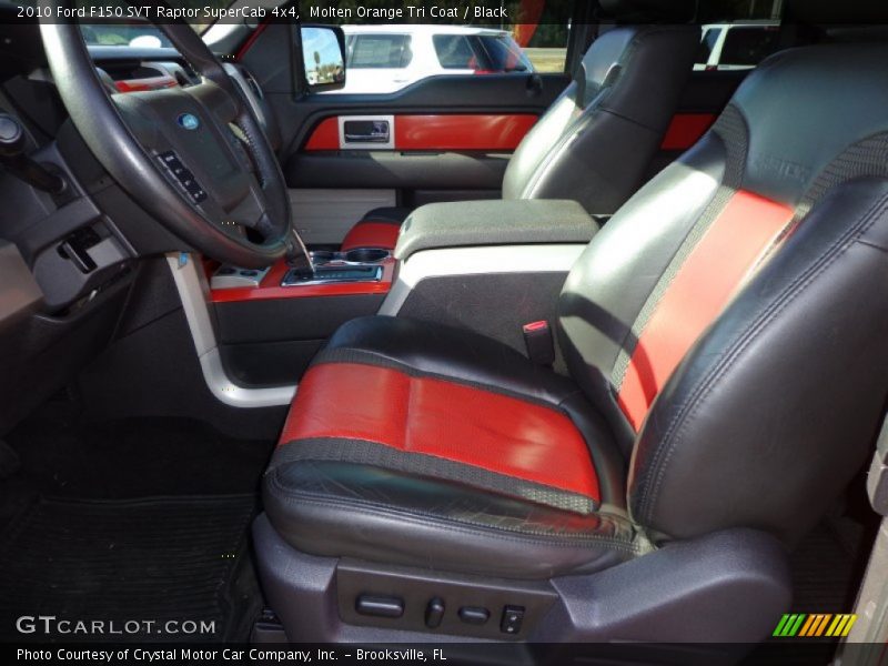 Molten Orange Tri Coat / Black 2010 Ford F150 SVT Raptor SuperCab 4x4