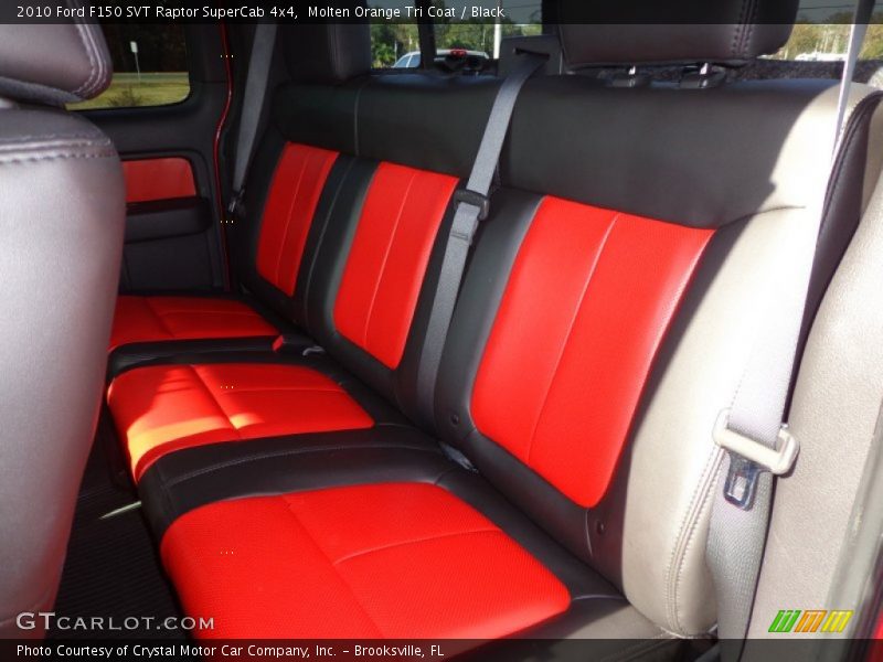 Molten Orange Tri Coat / Black 2010 Ford F150 SVT Raptor SuperCab 4x4