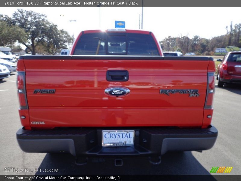 Molten Orange Tri Coat / Black 2010 Ford F150 SVT Raptor SuperCab 4x4