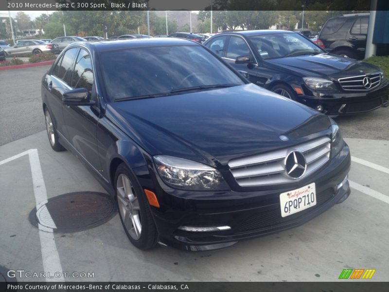 Black / Black 2010 Mercedes-Benz C 300 Sport