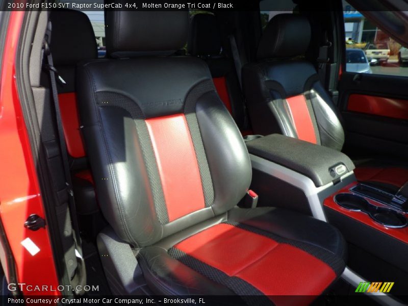 Molten Orange Tri Coat / Black 2010 Ford F150 SVT Raptor SuperCab 4x4