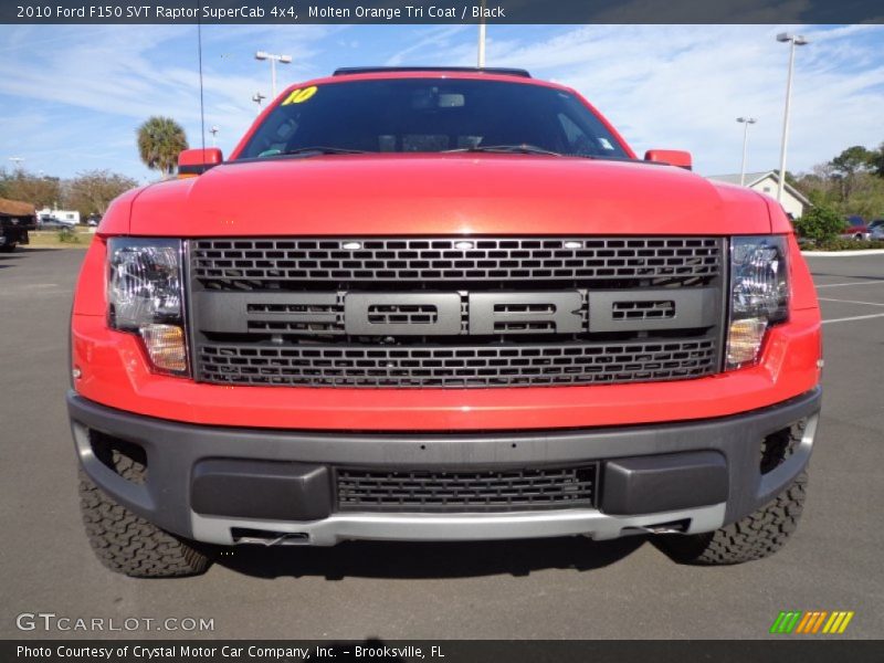 Molten Orange Tri Coat / Black 2010 Ford F150 SVT Raptor SuperCab 4x4