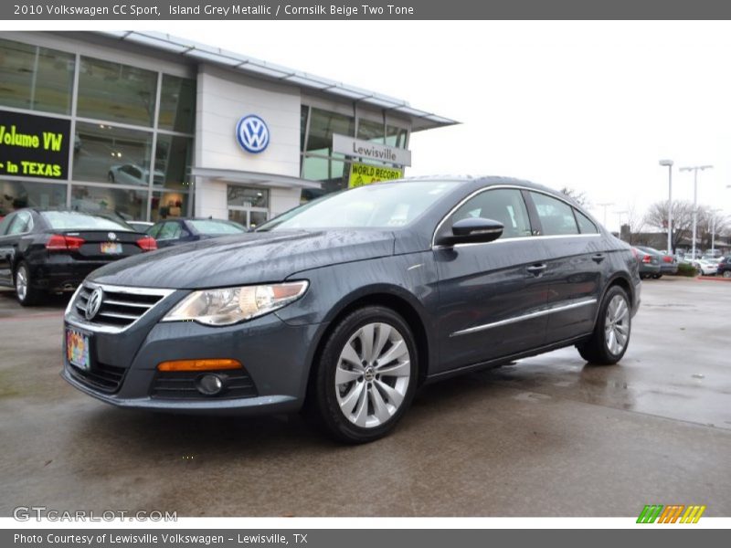 Island Grey Metallic / Cornsilk Beige Two Tone 2010 Volkswagen CC Sport