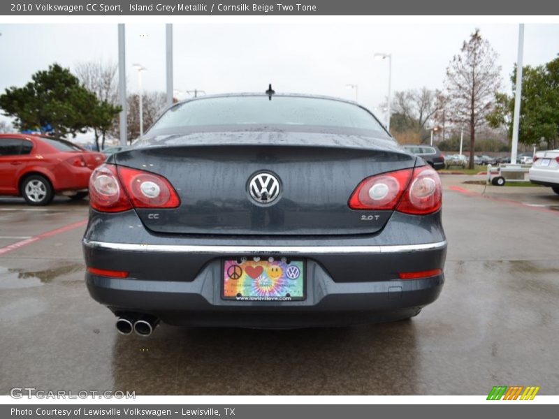 Island Grey Metallic / Cornsilk Beige Two Tone 2010 Volkswagen CC Sport