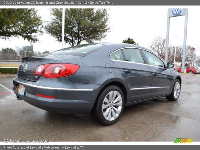 Island Grey Metallic / Cornsilk Beige Two Tone 2010 Volkswagen CC Sport