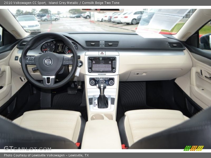 Island Grey Metallic / Cornsilk Beige Two Tone 2010 Volkswagen CC Sport