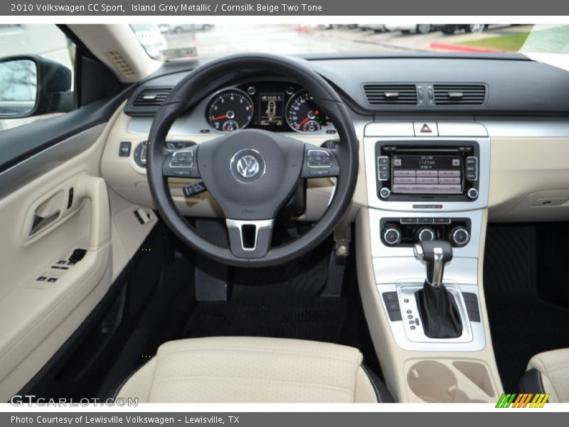Island Grey Metallic / Cornsilk Beige Two Tone 2010 Volkswagen CC Sport