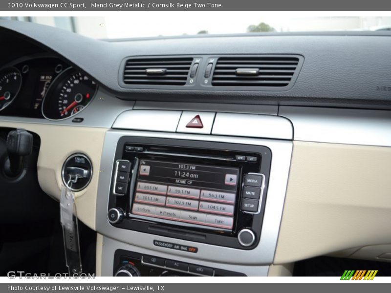 Island Grey Metallic / Cornsilk Beige Two Tone 2010 Volkswagen CC Sport