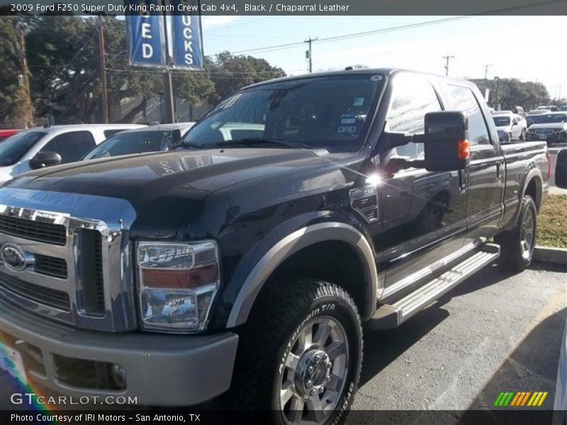 Black / Chaparral Leather 2009 Ford F250 Super Duty King Ranch Crew Cab 4x4