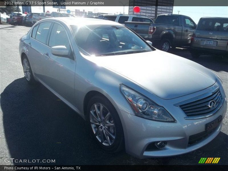 Liquid Platinum / Graphite 2012 Infiniti G 37 S Sport Sedan