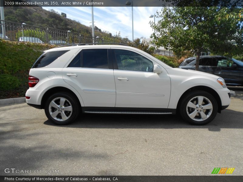 Arctic White / Cashmere 2009 Mercedes-Benz ML 350