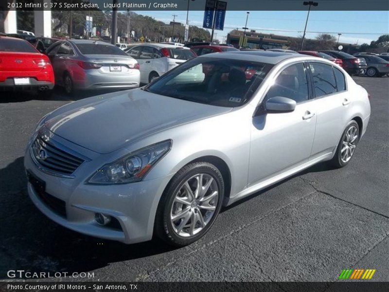 Liquid Platinum / Graphite 2012 Infiniti G 37 S Sport Sedan