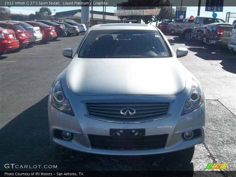 Liquid Platinum / Graphite 2012 Infiniti G 37 S Sport Sedan
