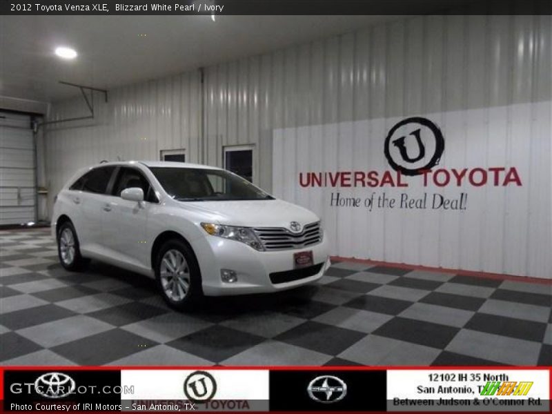 Blizzard White Pearl / Ivory 2012 Toyota Venza XLE