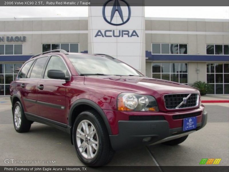 Ruby Red Metallic / Taupe 2006 Volvo XC90 2.5T