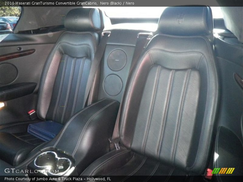 Rear Seat of 2010 GranTurismo Convertible GranCabrio