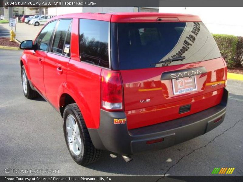 Chili Pepper Red / Gray 2004 Saturn VUE V6 AWD