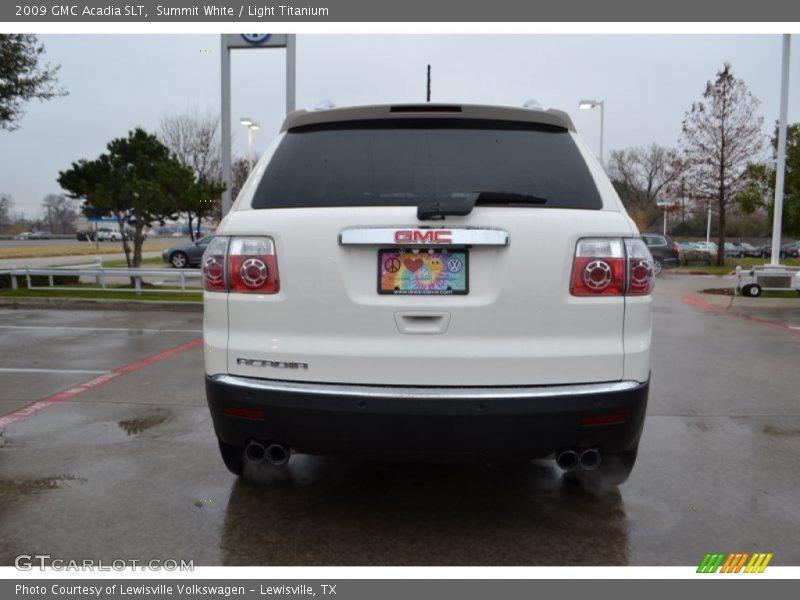 Summit White / Light Titanium 2009 GMC Acadia SLT