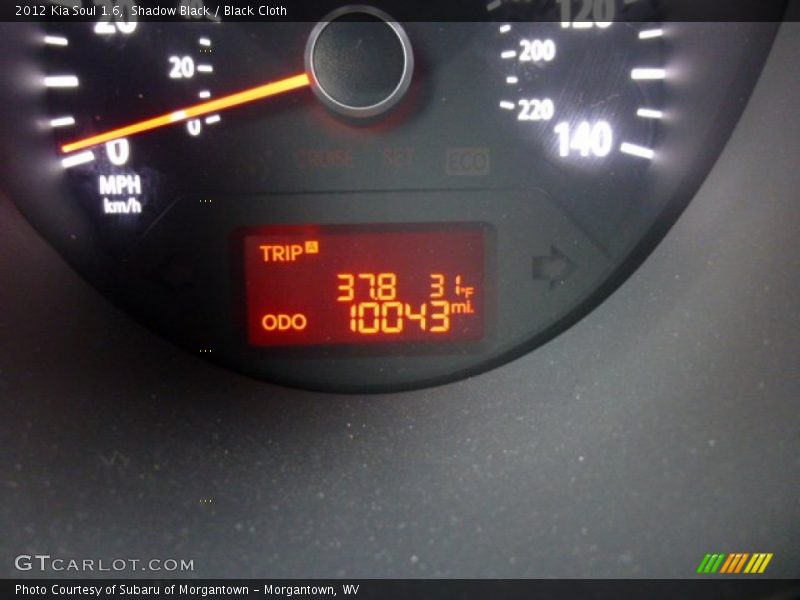 Shadow Black / Black Cloth 2012 Kia Soul 1.6