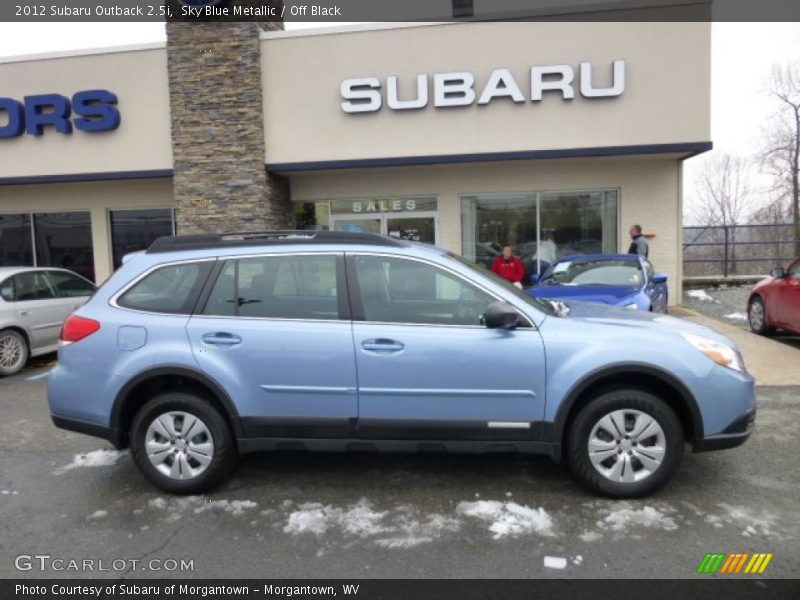 Sky Blue Metallic / Off Black 2012 Subaru Outback 2.5i